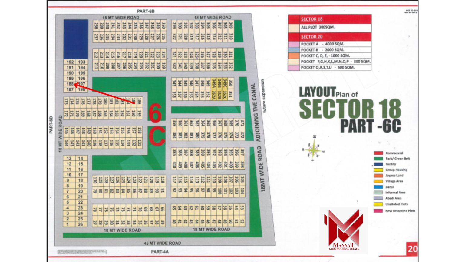 300mtr plot for sale in 6c sector 18 YEIDA